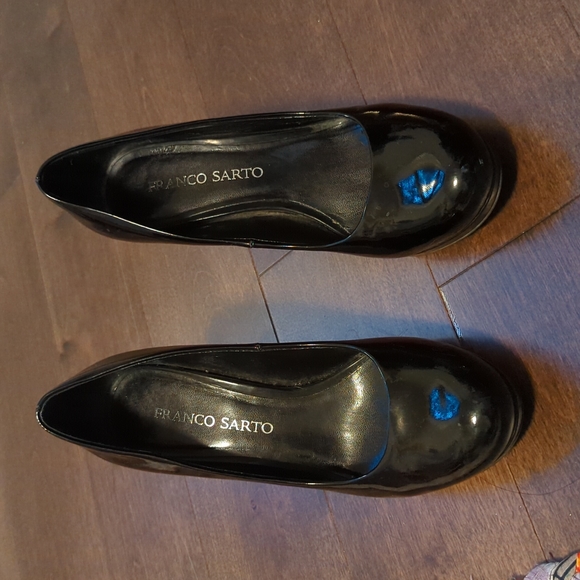 Black Patent leather Franco Sarto heels - Picture 1 of 6